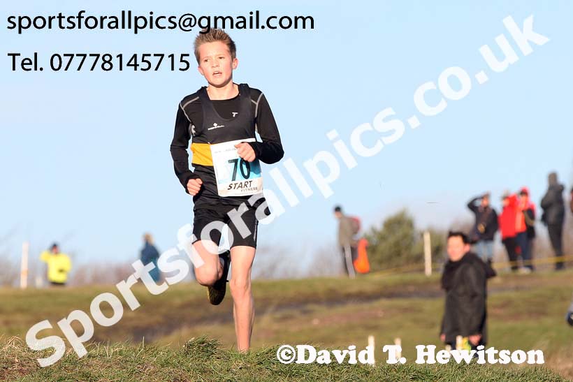 Boys under-13s North Eastern Cross Country, 2018 Northern Cross Country Champs., Wrekenton, Gateshead. Photo:  David T. Hewitson/Sports for All Pics